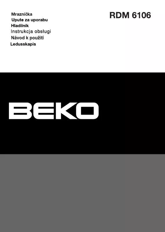 Mode d'emploi BEKO RDM 6106