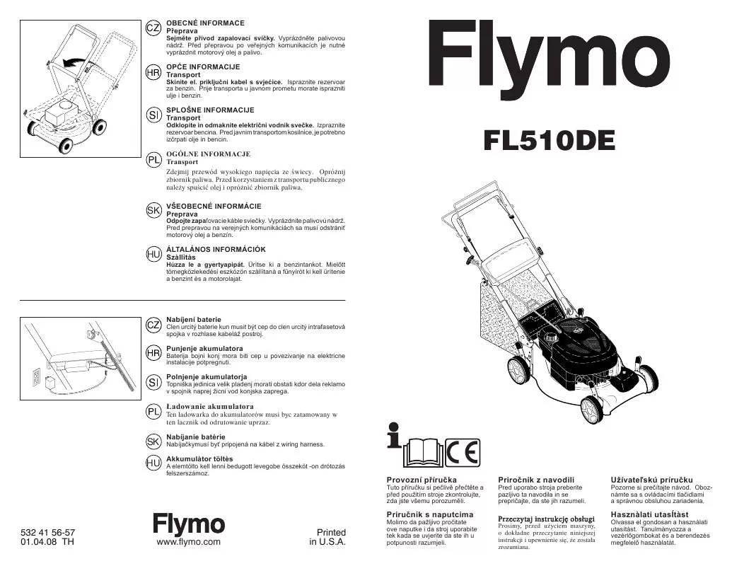 Mode d'emploi FLYMO FL510DE
