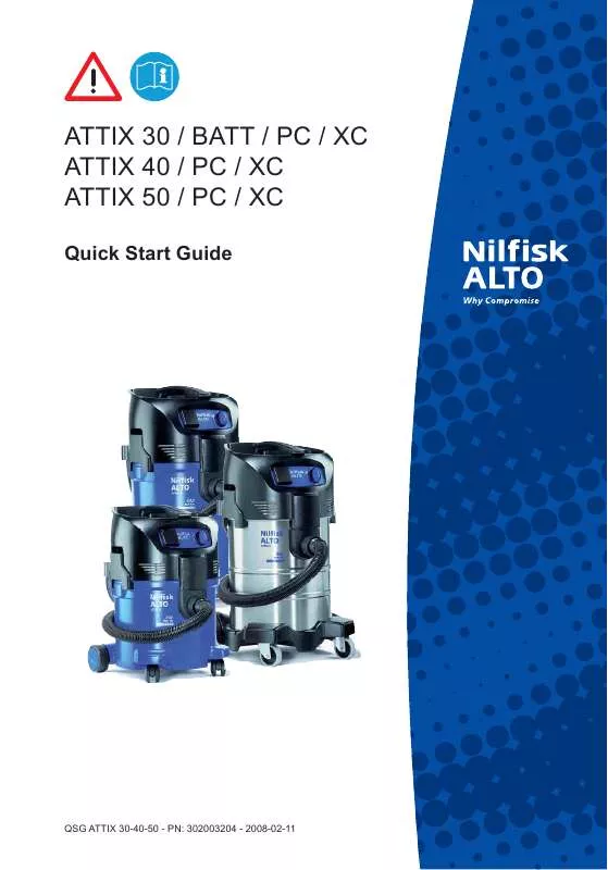 Mode d'emploi NILFISK ATTIX 40 XC