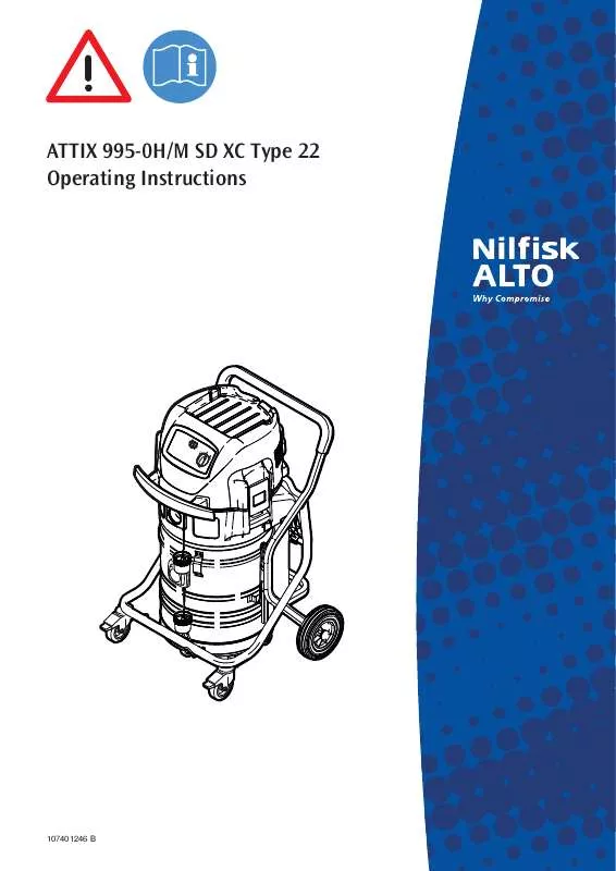 Mode d'emploi NILFISK ATTIX 995-0H-M SD XC TYPE 22