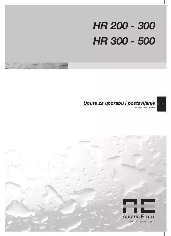 Mode d'emploi PANASONIC HR500
