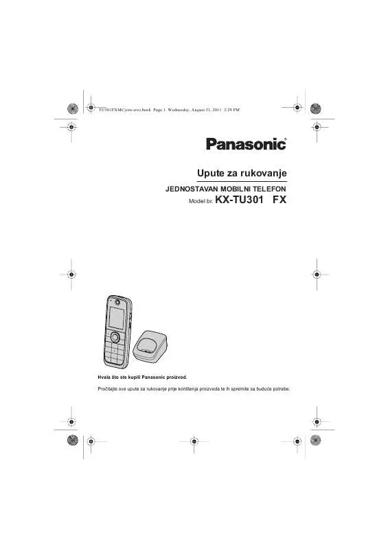 Mode d'emploi PANASONIC KX-TU301FXMC