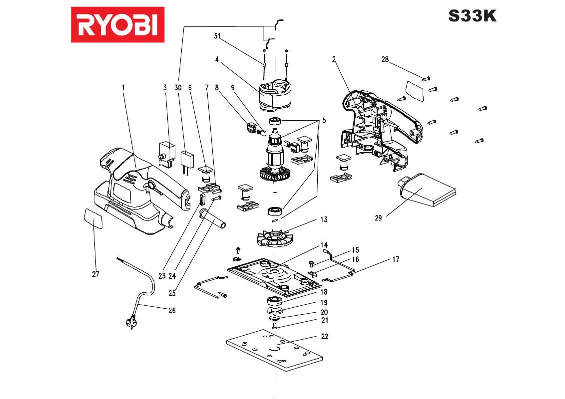 Mode d'emploi RYOBI S33K