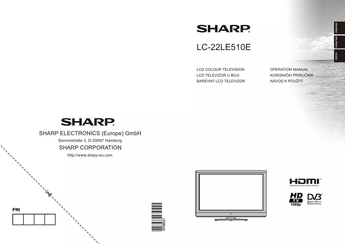 Mode d'emploi SHARP LC-22LE510E