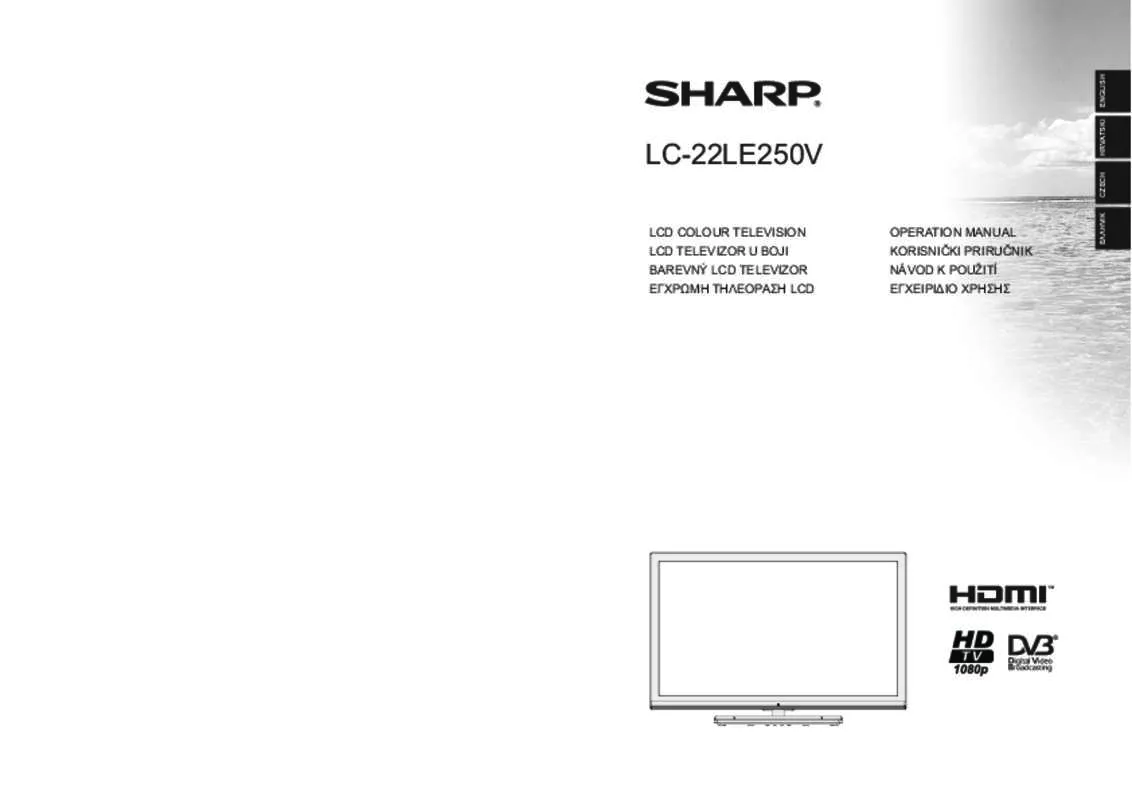 Mode d'emploi SHARP LC22LE250V