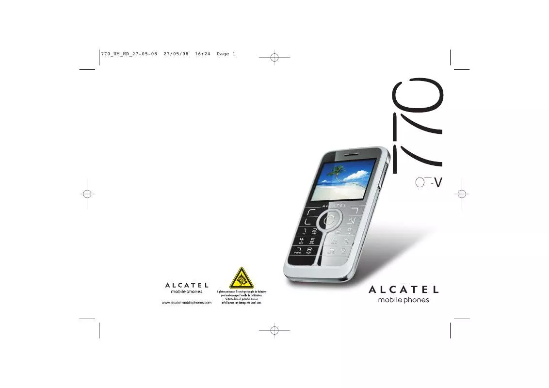 Mode d'emploi ALCATEL OT-V770