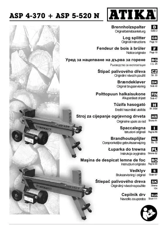 Mode d'emploi ATIKA ASP 4 - 370