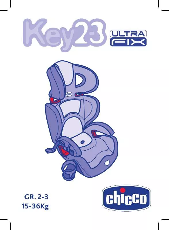 Mode d'emploi CHICCO KEY 2-3 ULTRAFIX