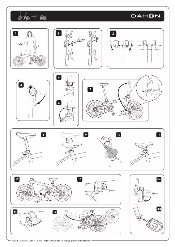 Mode d'emploi DAHON COMPACT VRO