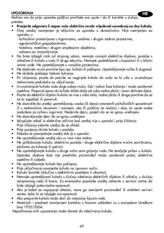 Mode d'emploi DELONGHI KBO 2001.BK