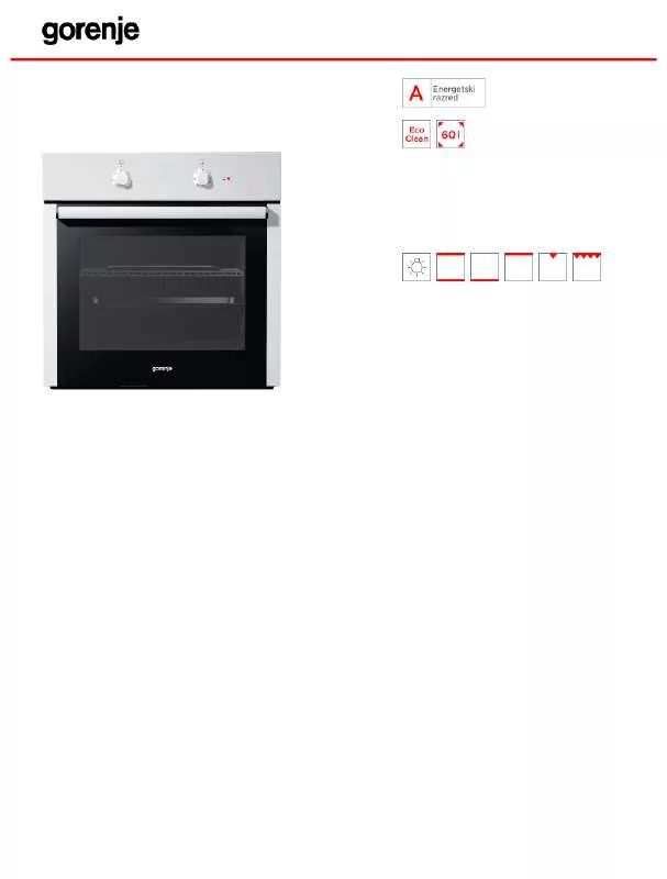 Mode d'emploi GORENJE BO3102AW