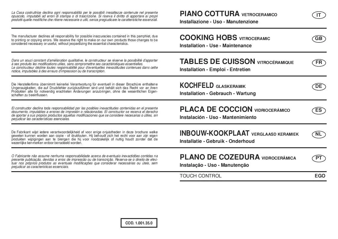 Mode d'emploi GORENJE ECT 930C