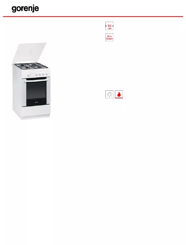 Mode d'emploi GORENJE G51101IW