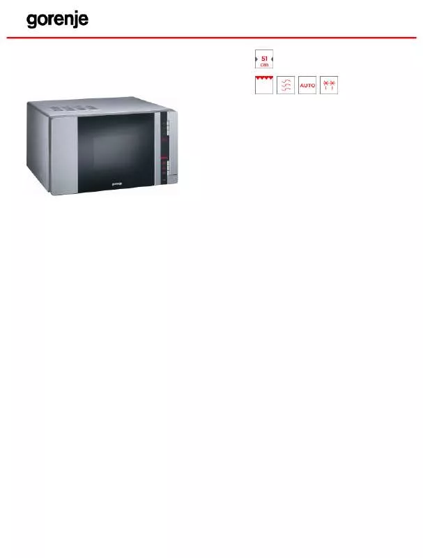 Mode d'emploi GORENJE GMO25DGE