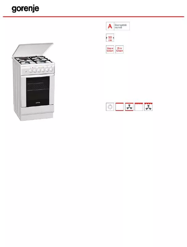 Mode d'emploi GORENJE K533W