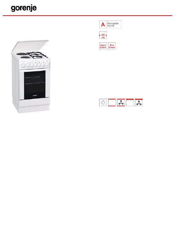 Mode d'emploi GORENJE K534W