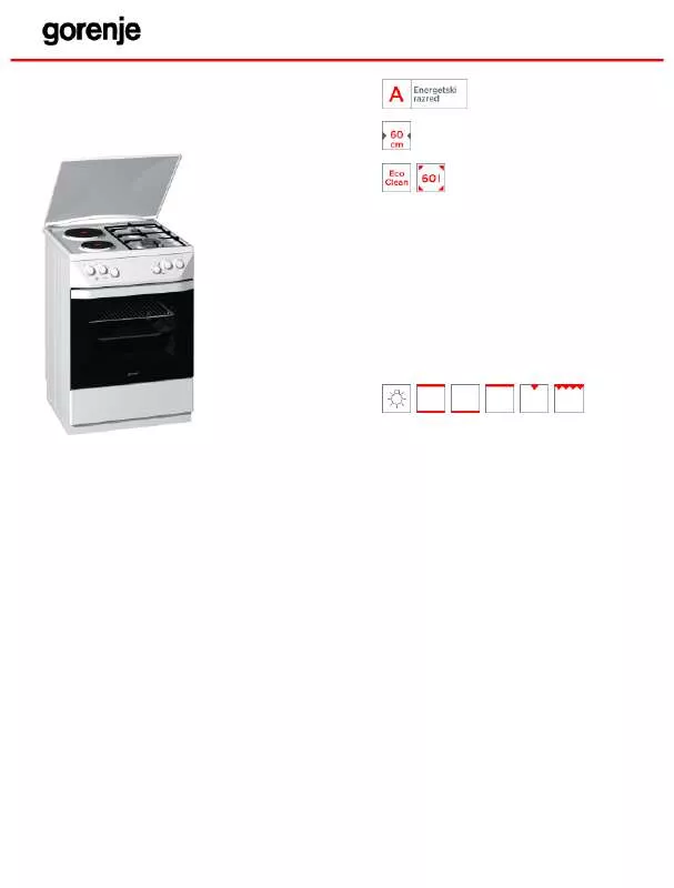 Mode d'emploi GORENJE K63102BW