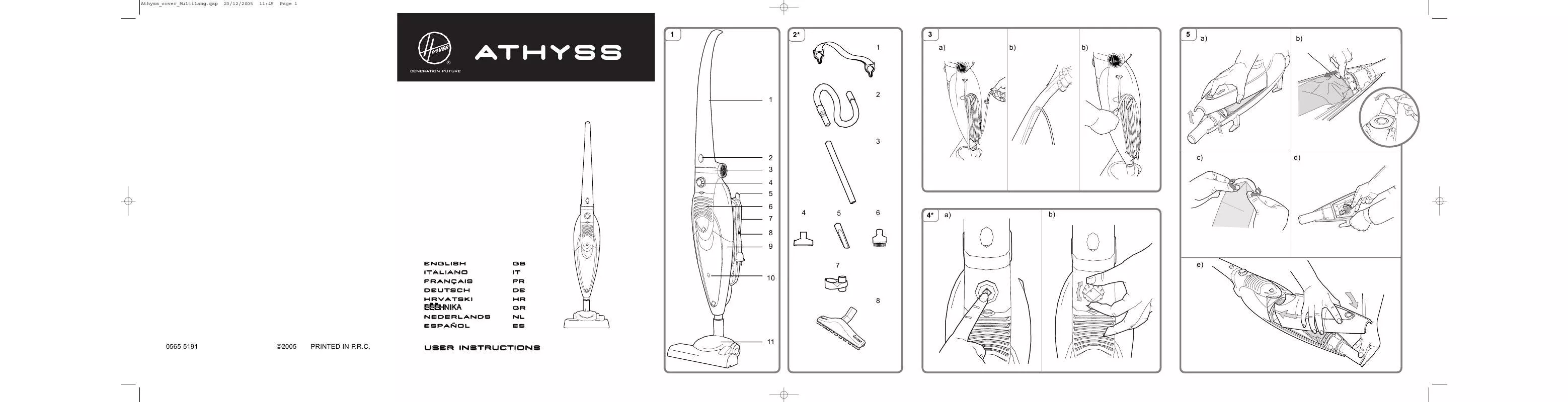 Mode d'emploi HOOVER ST 200 F