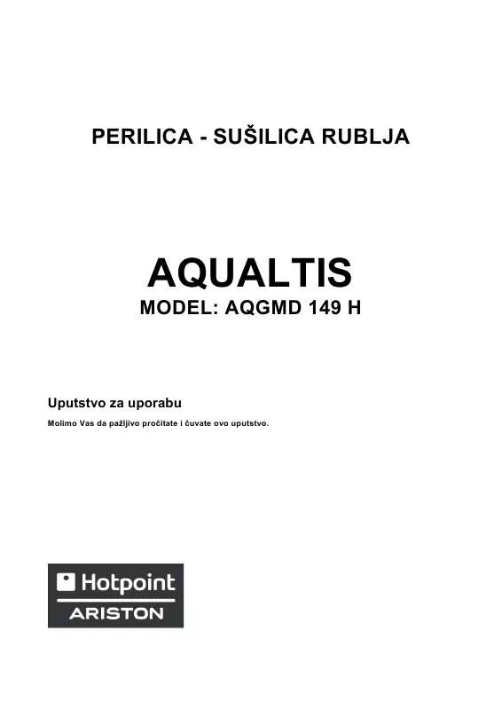 Mode d'emploi HOTPOINT-ARISTON AQUALTIS AQGMD 149 H