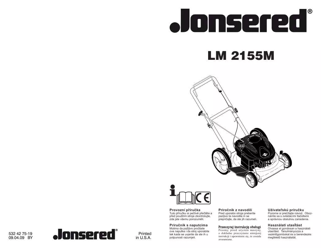 Mode d'emploi JONSERED LM 2155 M