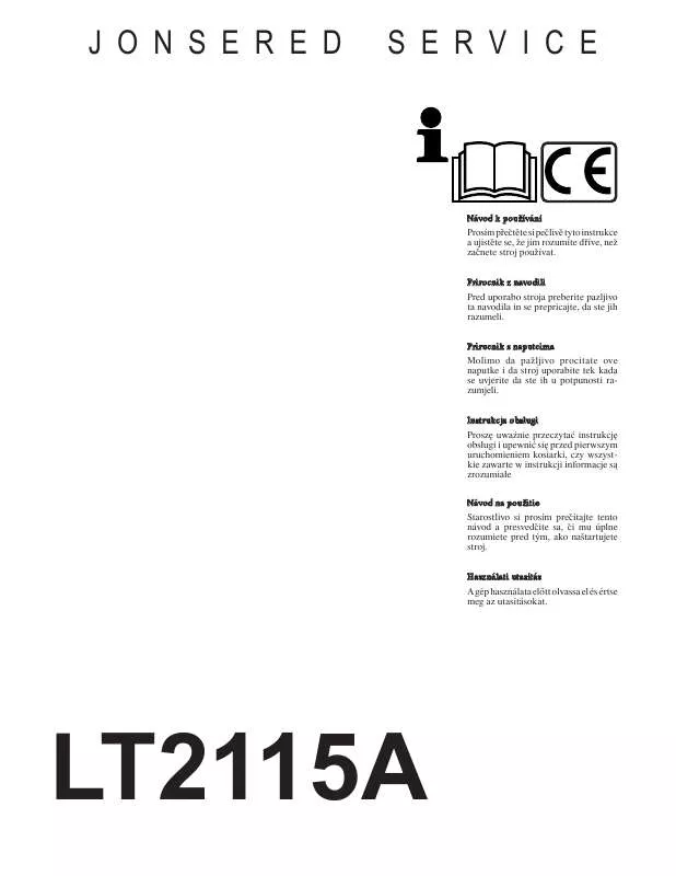 Mode d'emploi JONSERED LT 2115 A