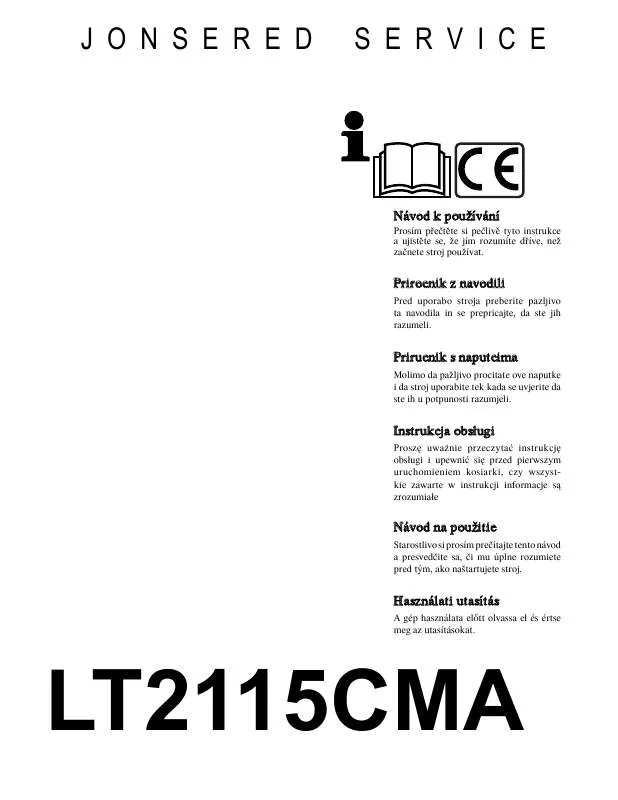 Mode d'emploi JONSERED LT 2115 CMA