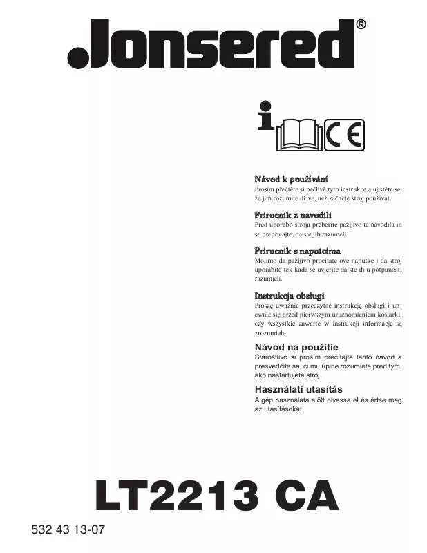 Mode d'emploi JONSERED LT 2213 CA