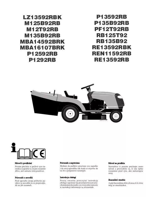 Mode d'emploi MCCULLOCH M12T92RB