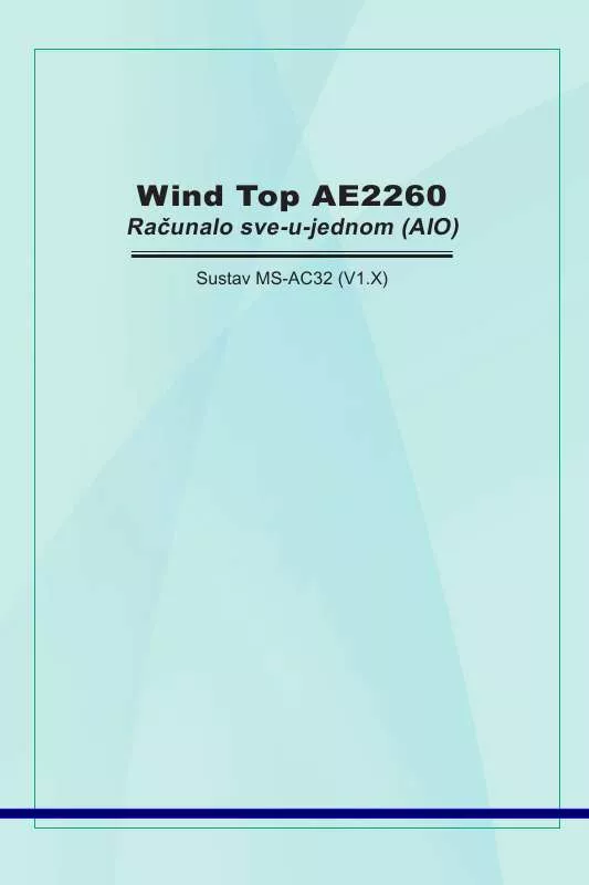 Mode d'emploi MSI WIND TOP AE2260