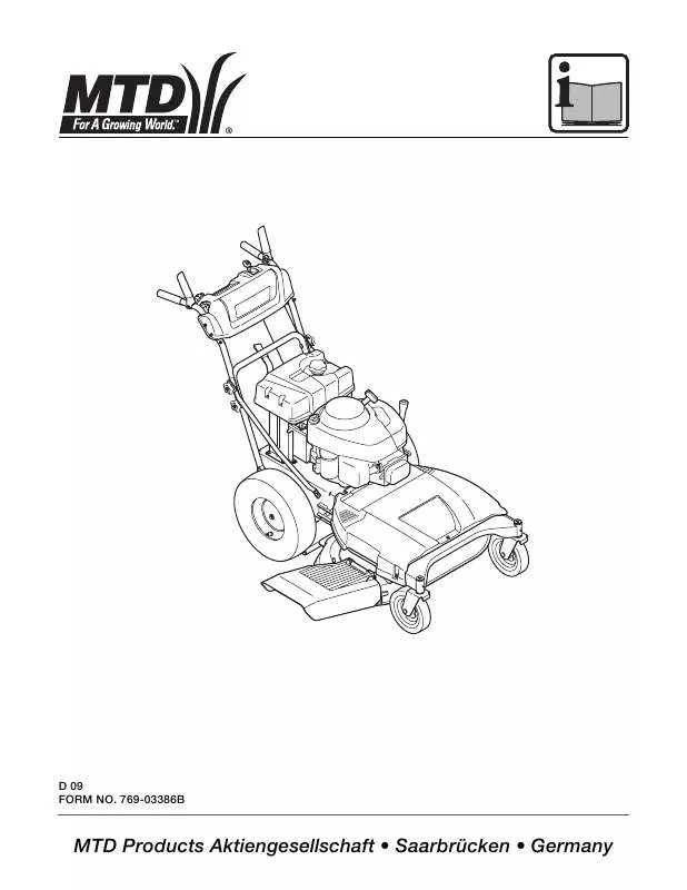 Mode d'emploi MTD WIDE CUT