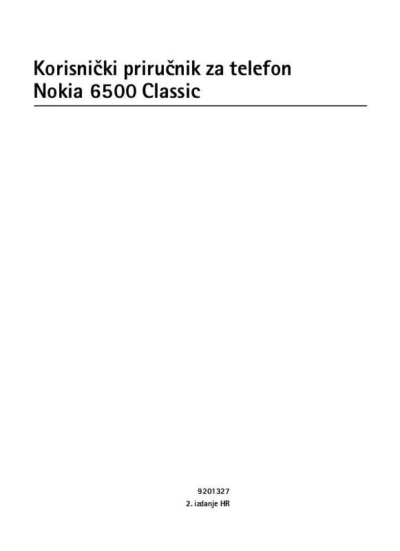 Mode d'emploi NOKIA 6500 CLASSIC