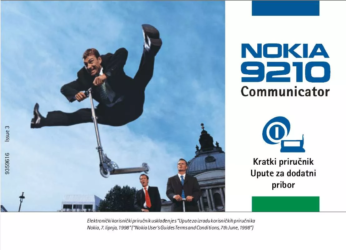 Mode d'emploi NOKIA 9210 COMMUNICATOR