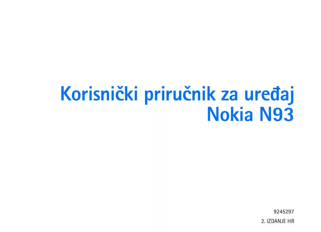 Mode d'emploi NOKIA N93-1
