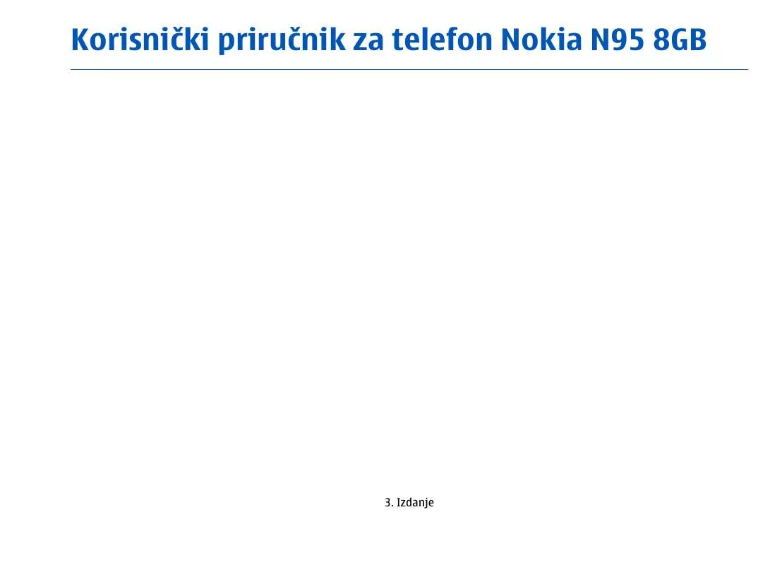 Mode d'emploi NOKIA N95 8GB