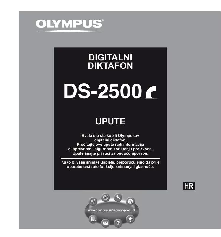 Mode d'emploi OLYMPUS DS-2500