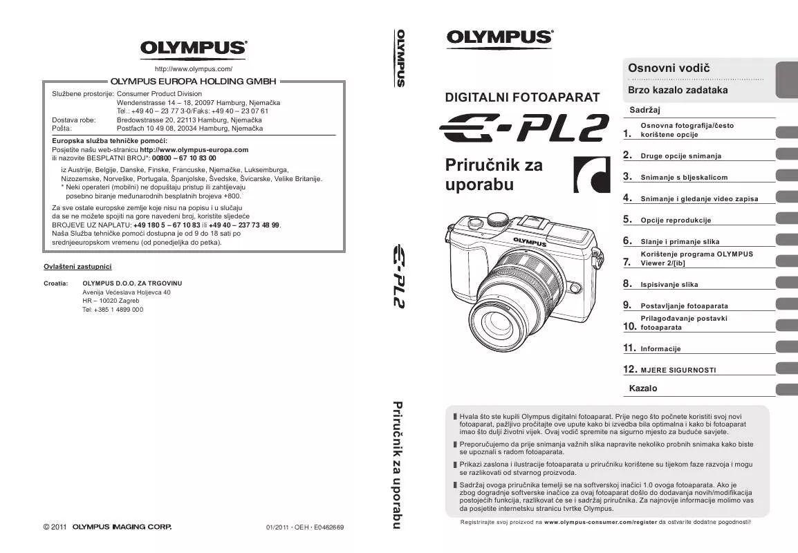 Mode d'emploi OLYMPUS E-PL2
