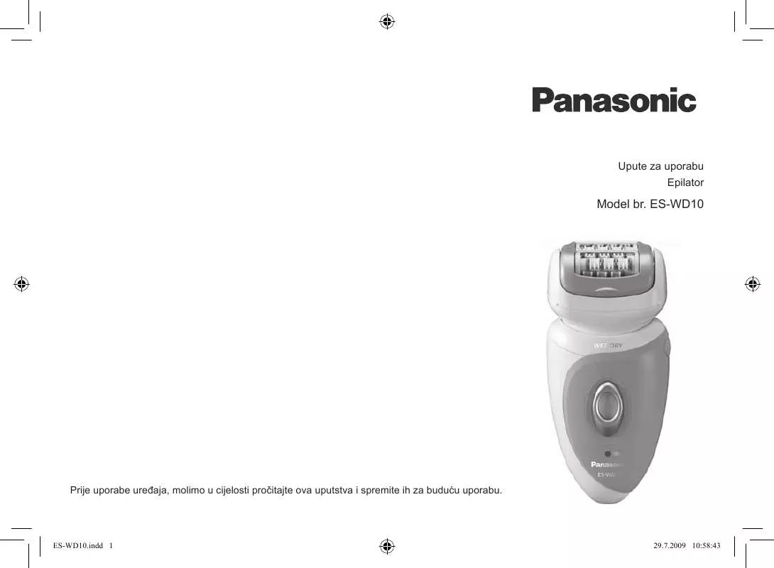 Mode d'emploi PANASONIC ES-WD10