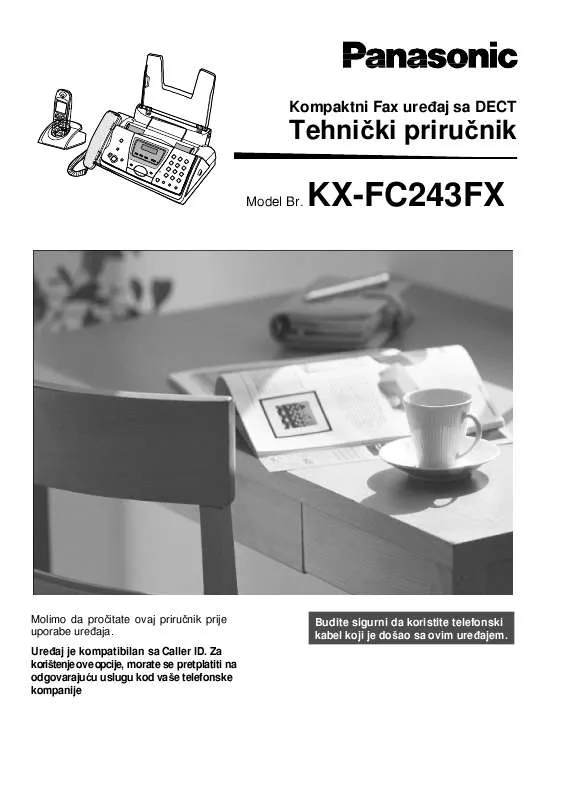 Mode d'emploi PANASONIC KX-FC243