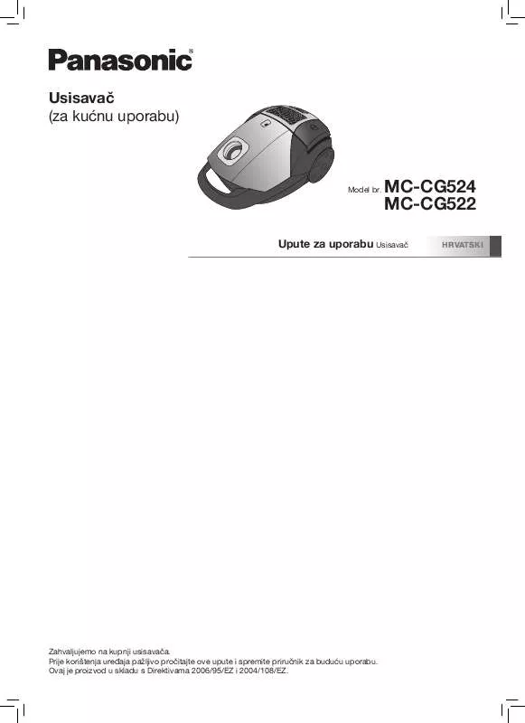 Mode d'emploi PANASONIC MC-CG522
