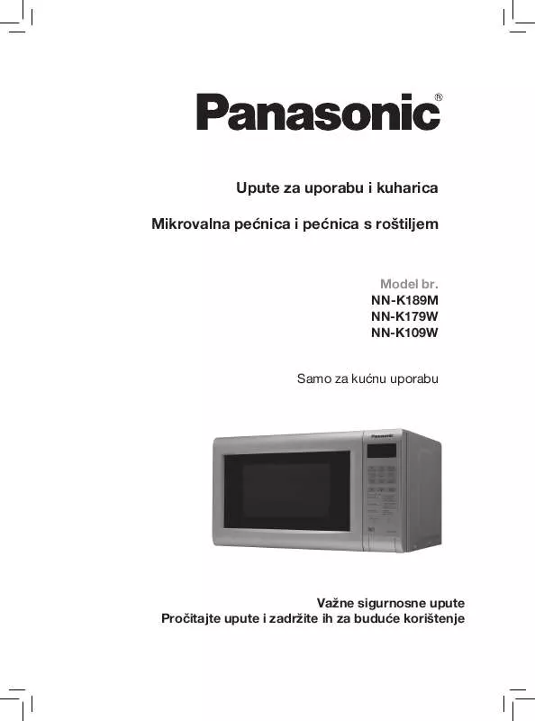 Mode d'emploi PANASONIC NN-K179WMGPG