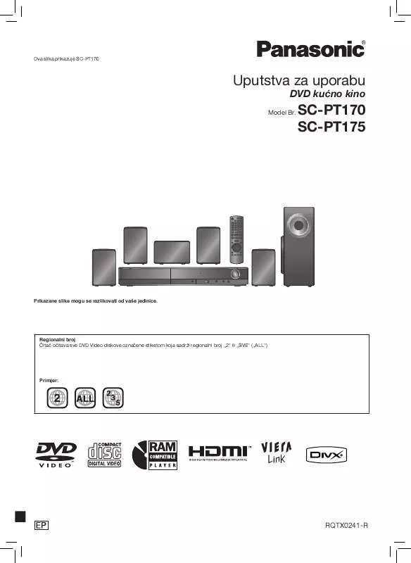 Mode d'emploi PANASONIC SC-PT175