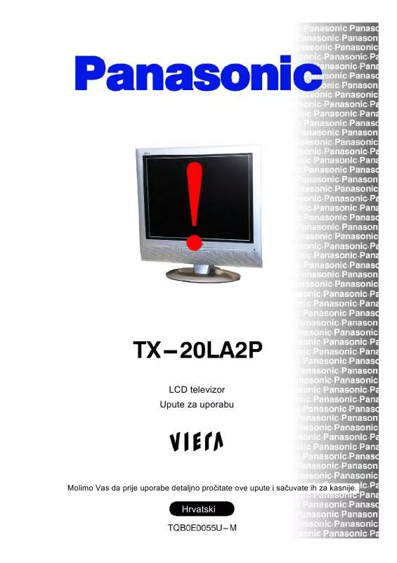 Mode d'emploi PANASONIC TX-20LA2P
