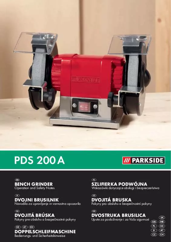 Mode d'emploi PARKSIDE KH 3167 BENCH GRINDER