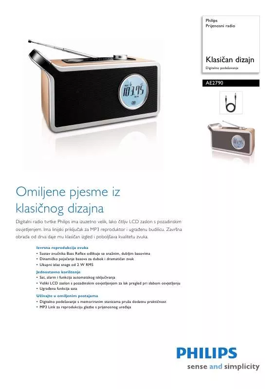 Mode d'emploi PHILIPS AE-2790