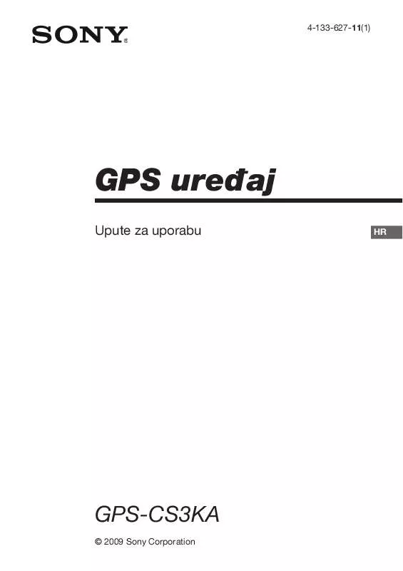 Mode d'emploi SONY GPS-CS3KA
