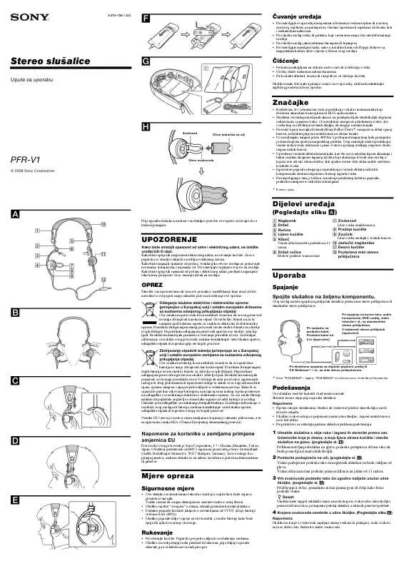 Mode d'emploi SONY PFR-V1