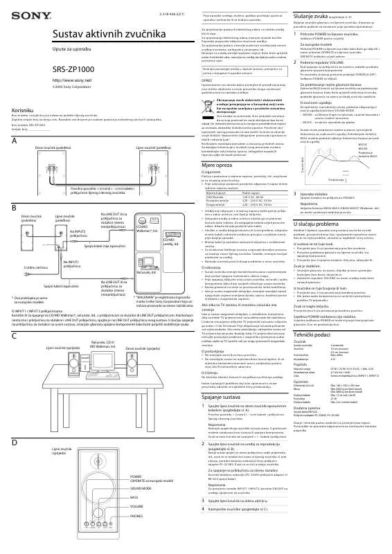 Mode d'emploi SONY SRS-ZP1000