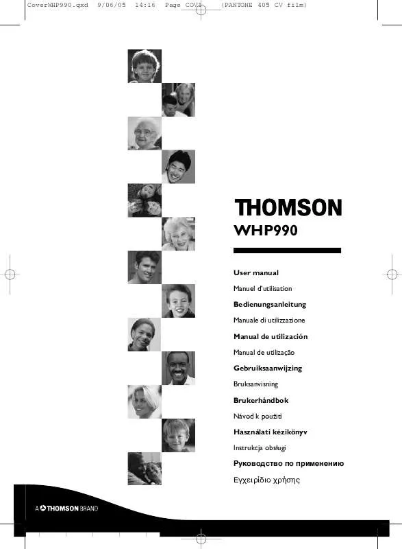 Mode d'emploi THOMSON WHP 990