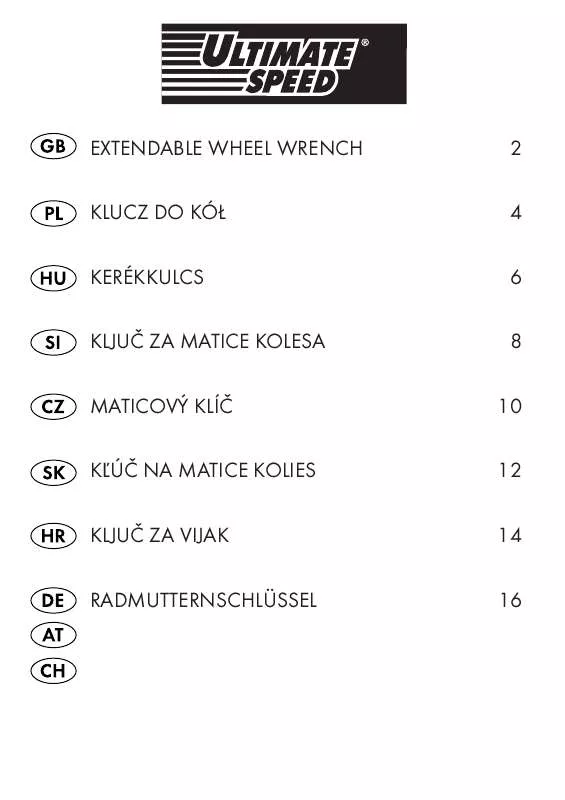 Mode d'emploi ULTIMATE SPEED KH 4055 EXTENDABLE WHEEL WRENCH