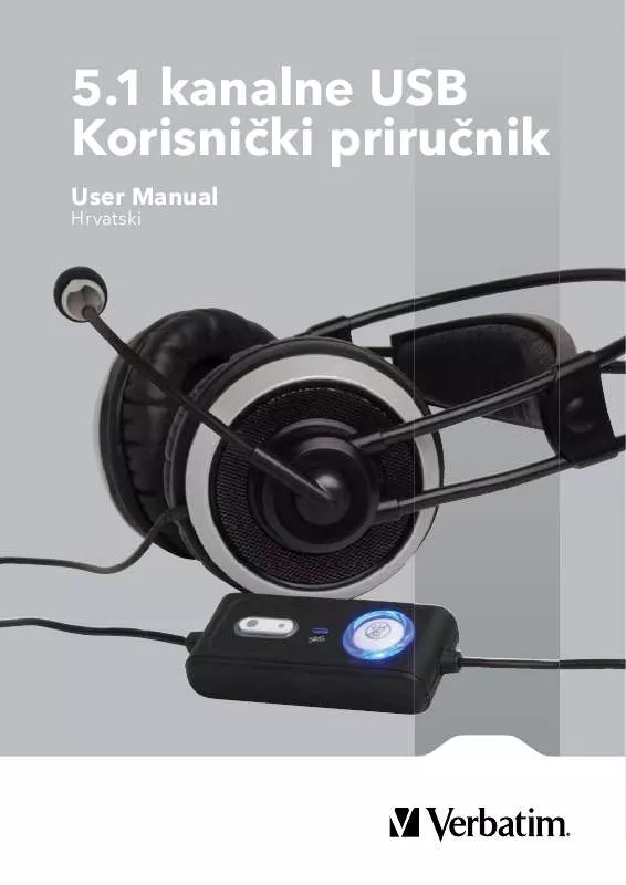 Mode d'emploi VERBATIM 5.1 CHANNEL USB GAMING HEADSET